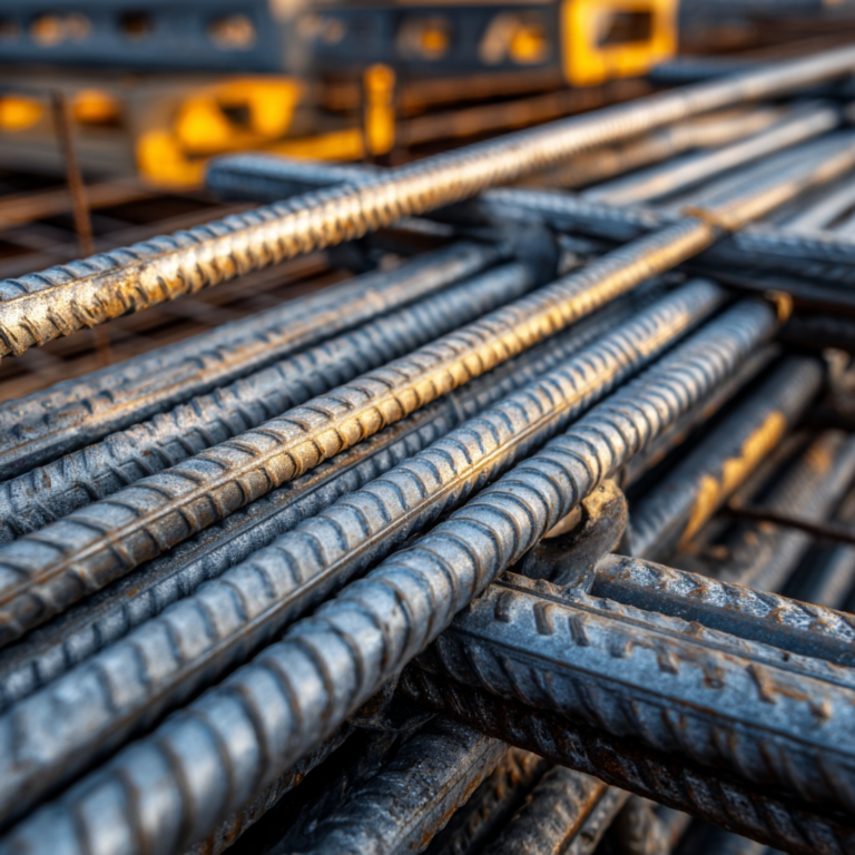 aço para construção de estruturas de suporte